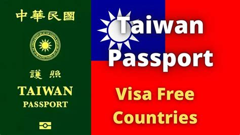 taiwan passport visa free countries