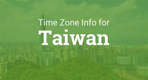 taiwan time difference