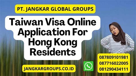 taiwan visa online application hong kong
