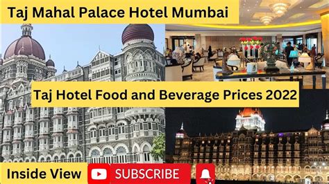taj hotel mumbai food price list