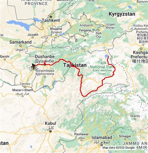 tajikistan google maps