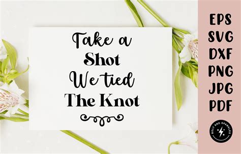We tied the knot stickers clear sticker Wedding take a shot Etsy