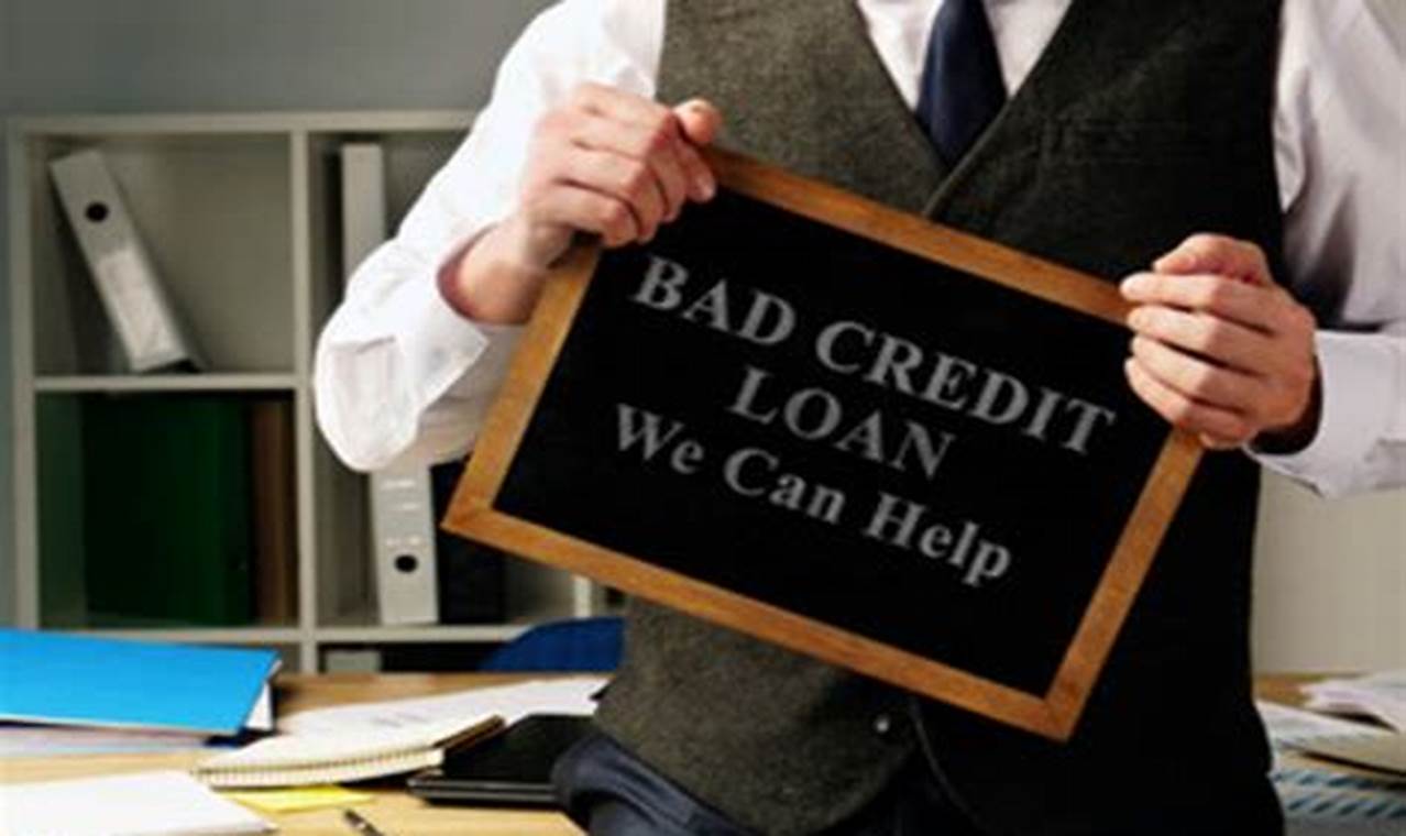 take out a loan with bad credit