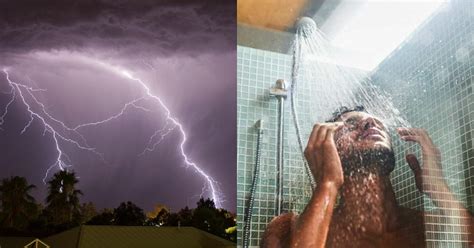 Take A Shower During A Thunderstorm
