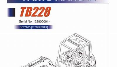 Takeuchi Tb250 Operators Manual