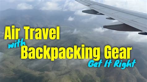 Taking Backpacks On Planes