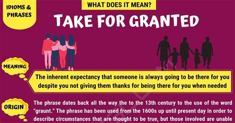 taking for granted meaning