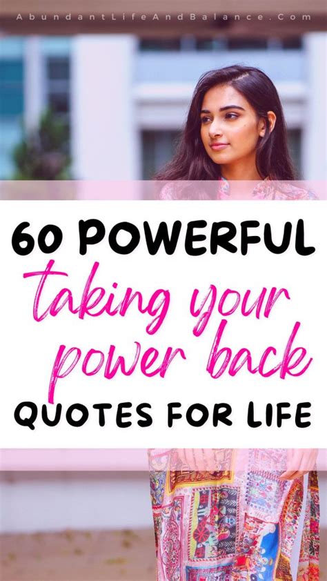 taking your power back