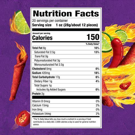 Takis Fuego Nutrition Facts Label Blog Bangmuin Image Josh