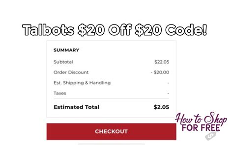 Talbots 20 Coupon Printable