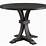 Unbranded 23.3 in. Alice Black Pedestal Accent Table7166BK The Home
