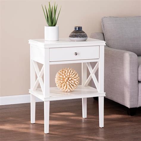 Tall Accent Table White