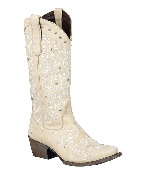 tall cream cowgirl boots
