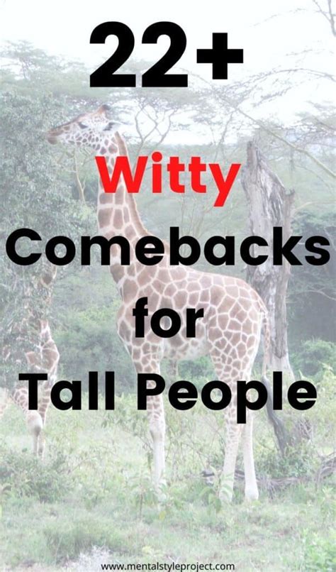 tall enough comeback examples