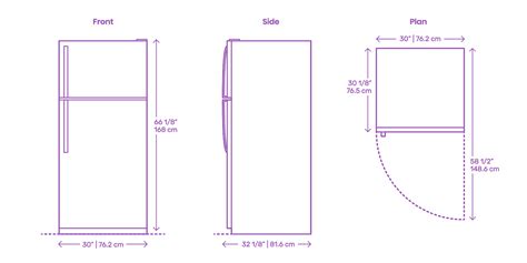 Tall Fridge Freezer Width
