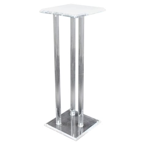 Tall Square Pedestal Table