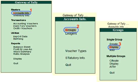 Tally Group Under List