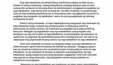 Talumpati Tungkol Sa Maagang Pagbubuntis Ng Kabataan.docx - Talumpati
