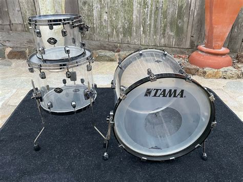 tama acrylic drum set