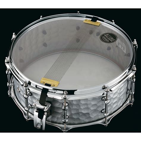 tama slp hammered steel snare drum