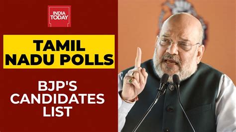 tamil nadu bjp announces candidates