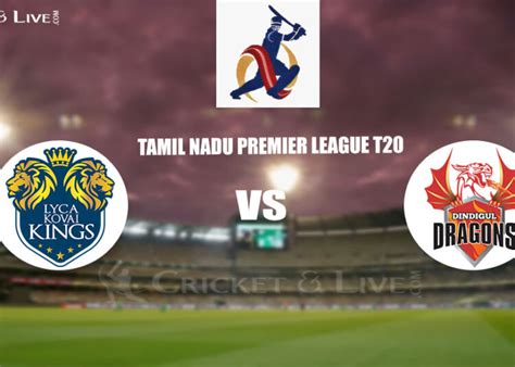 tamil nadu premier league live score