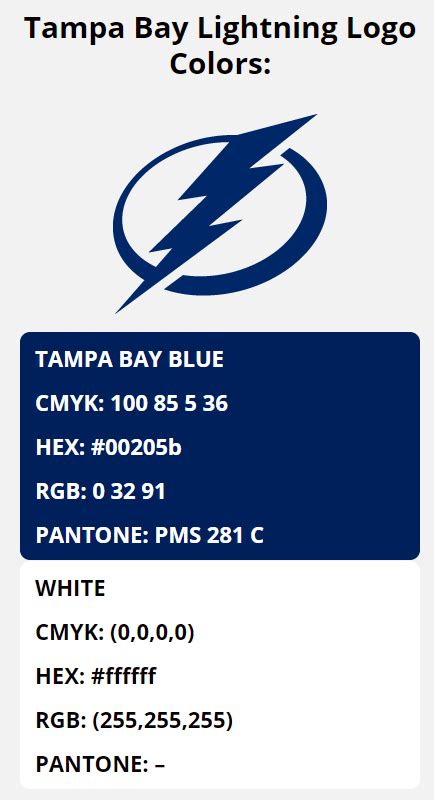 tampa bay lightning paint colors