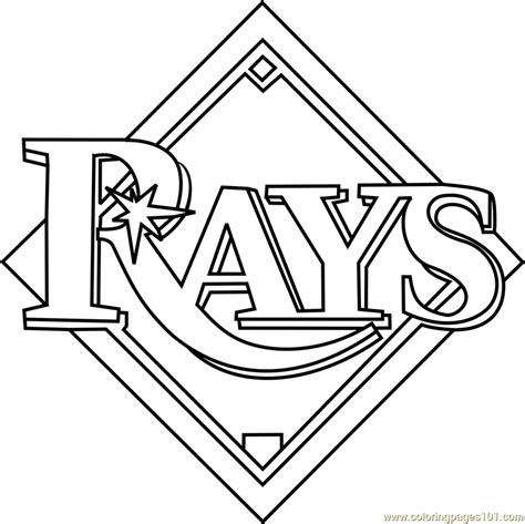 tampa bay rays logo coloring page