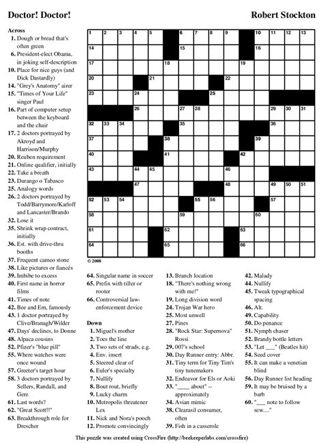 tampa bay times crossword today
