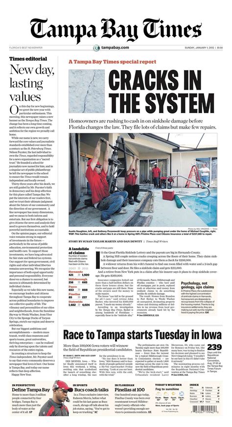 tampa bay times print edition