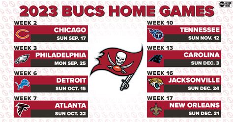 tampa bucks game schedule