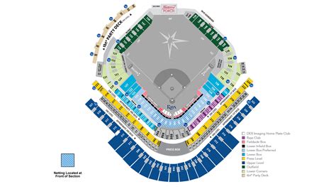 tampa rays stadium seating chart