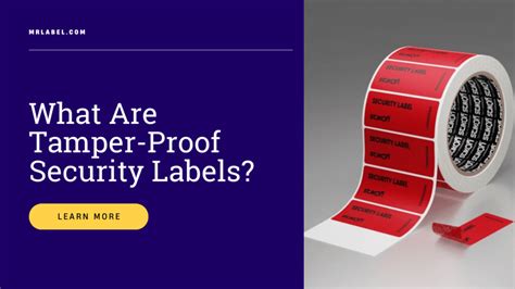 Tamper Proof Labels With Serial Number