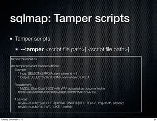 Tamper Script For Sqlmap