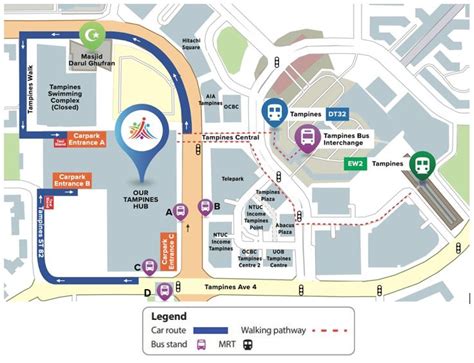 tampines hub map