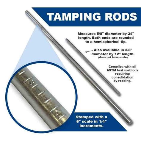 Tamping Rod Dimensions