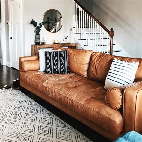 Tan Leather Sofa Living Room Ideas