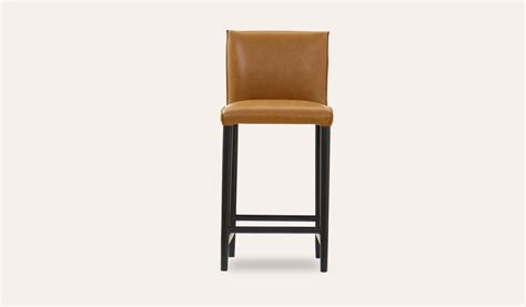 Tan Leather Barstool