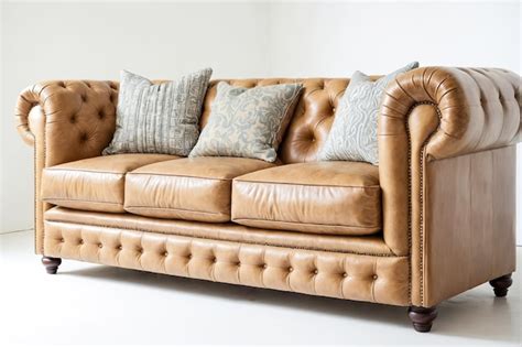 Tan Leather Sofa Pillows