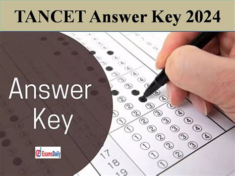tancet 2024 answer key