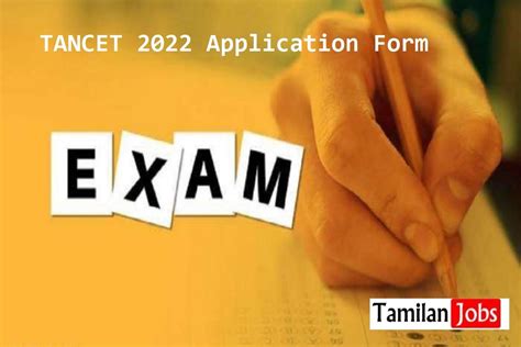 tancet application form 2022