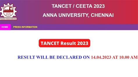 tancet result date 2023 for mba
