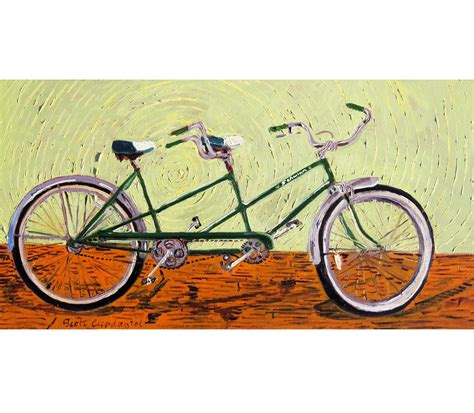 tandem bike artwork