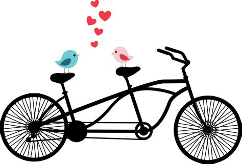 tandem bike clip art