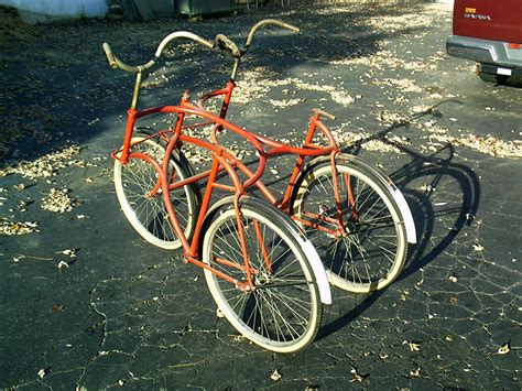 tandem bike side by side