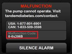 tandem malfunction code 12-0x2071