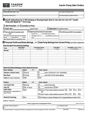 tandem pump order form