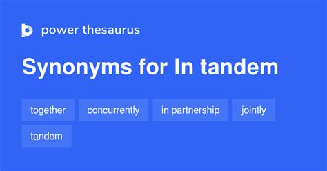 tandem synonyms in english