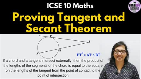 tangent secant segment theorem proof class 10
