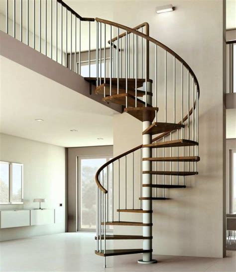desain tangga spiral minimalis